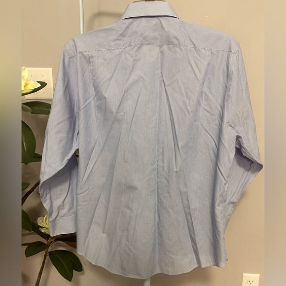 Nordstrom Men's Shop Smartcare Traditional Fit Dress Shirt - Blue Striped - Picture 3 of 11